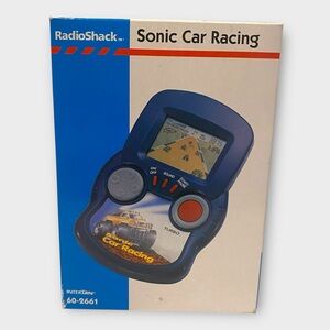 Vintage Radio Shack Sonic Car Racing Handheld Game